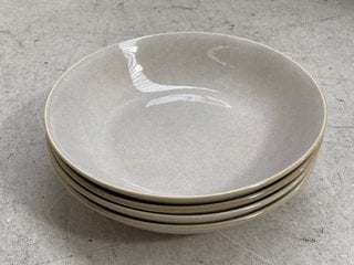Lot 1282  
            Marchington SR11 - Parcel Delivery Only 

                
4 X SETS OF 4 RENNES GLAZED STYLE PASTA BOWLS IN BLUE - COMBINED ORIGINAL RRP £10...