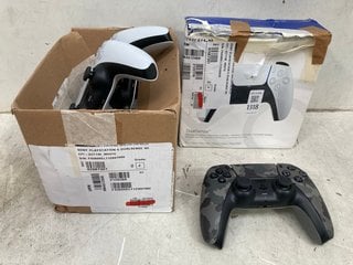 Lot 1318  
            Marchington SR11 - Parcel Delivery Only 

                
4 X SONY PLAYSTATION 5 DUAL SENSE WIRELESS CONTROLLERS IN WHITE/CAMO: LOCATION - C6T