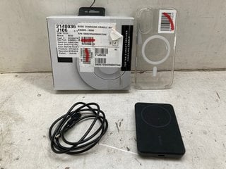 Lot 1335  
            Marchington SR11 - Parcel Delivery Only 

                
3 X ASSORTED TECH ITEMS TO INCLUDE BOSE PORTABLE SMART SPEAKER CHARGING CRADLE: L...