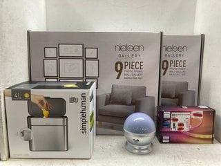 Lot 1337  
            Marchington SR11 - Parcel Delivery Only 

                
5 X ASSORTED ITEMS TO INCLUDE 2 X NIELSEN 9 PIECE PHOTO FRAME WALL GALLERY HANGIN...