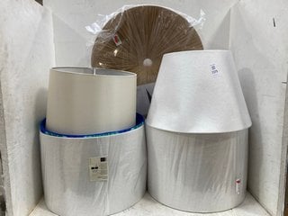 Lot 1379  
            Marchington SR11 - Parcel Delivery Only 

                
QTY OF ASSORTED JOHN LEWIS & PARTNERS LAMPSHADES TO INCLUDE LINEN 40CM SHADE IN W...