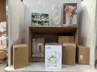 Lot 1430  
            Marchington SR11 - Parcel Delivery Only 

                
QTY OF ASSORTED LSA GLASSES TO INCLUDE SET OF 2 GIN GLASSES: LOCATION - B9T