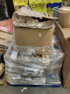 Lot 144  
            Marchington SR16 - Delivery or Collection 

                
PALLET OF ASSORTED FURNITURE ITEMS TO INCLUDE 90CM RIO BED FRAME IN PINE: LOCATIO...