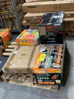 Lot 201  
            Marchington SR16 - Delivery or Collection 

                
PALLET OF ASSORTED HOUSEHOLD ITEMS TO INCLUDE DIMPLEX CLUB ELECTRIC STOVE: LOCATI...