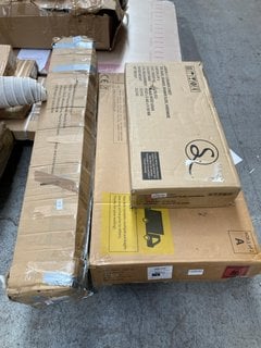 Lot 227  
            Marchington SR16 - Delivery or Collection 

                
PALLET OF ASSORTED FLAT PACK ITEMS TO INCLUDE LISBON 5 DRAWER CHEST IN BLACK: LOC...