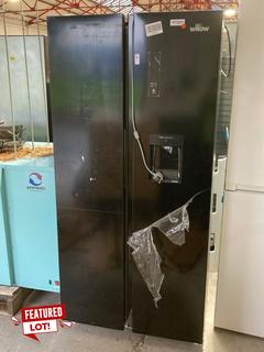 Lot 2  
            Marchington SR16 - Delivery or Collection 

                
WILLOW AMERICAN FRIDGE FREEZER IN BLACK - MODEL: WSBS84DB - ORIGINAL RRP:£529: LO...