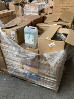 Lot 62  
            Marchington SR16 - Collection 

                
(COLLECTION ONLY) PALLET OF ASSORTED CHEMICAL ITEMS TO INCLUDE 5L CONCENTRATED SC...