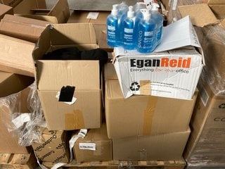 Lot 63  
            Marchington SR16 - Collection 

                
(COLLECTION ONLY) PALLET OF ASSORTED ITEMS TO INCLUDE QTY OF 500ML ANTI BACTERIAL...