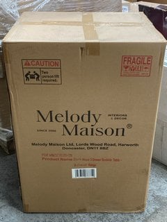 Lot 79  
            Marchington SR16 - Delivery or Collection 

                
MELODY MAISON DARK WOOD 3 DRAWER BEDSIDE TABLE: LOCATION - B5