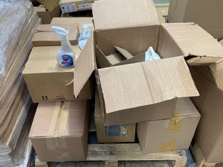 Lot 81  
            Marchington SR16 - Collection 

                
(COLLECTION ONLY) PALLET OF ASSORTED ITEMS TO INCLUDE 750ML FURNITURE POLISH: LOC...