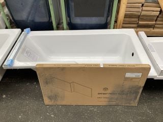 Lot 1013  
            Marchington SR19 - Delivery or Collection 

                
1600 X 850MM NTH RH OFFSET SHOWER BATH WITH A AVOLA GREY BATH SIDE PANEL - RRP £4...