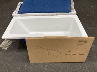 Lot 1022  
            Marchington SR19 - Delivery or Collection 

                
BC DESIGNS NTH RH OFFSET SHOWER BATH 1500 X 850MM WITH A AVOLA GREY BATH SIDE PAN...