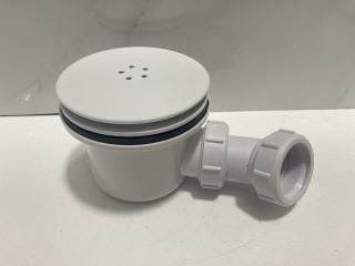 Lot 1031  
            Marchington SR19 - Delivery or Collection 

                
90MM FAST FLOW SHOWER WASTE IN WHITE WITH OUTLET ELBOW - RRP £95: LOCATION - RACK...