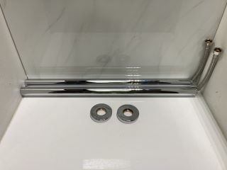 Lot 1061  
            Marchington SR19 - Delivery or Collection 

                
PAIR OF FREESTANDING TAP LEGS IN CHROME - RRP £240: LOCATION - RACKING 3