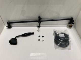 Lot 1064  
            Marchington SR19 - Delivery or Collection 

                
TRADITIONAL SHOWER SLIDE RAIL KIT IN BLACK WITH SHOWER HANDSET & HOSE - RRP £195:...