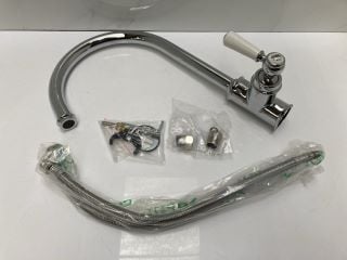 Lot 1099  
            Marchington SR19 - Delivery or Collection 

                
TRADITIONAL LEVER ACTION MONO KITCHEN SINK MIXER TAP IN CHROME WITH SWIVEL SPOUT ...