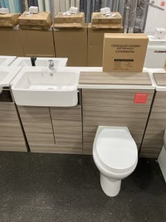 Lot 1114  
            Marchington SR19 - Collection 

                
(COLLECTION ONLY) COMBINATION UNIT IN DRIFTWOOD TO INCLUDE 2 DOOR VANITY BASE UNI...