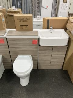 Lot 1115  
            Marchington SR19 - Collection 

                
(COLLECTION ONLY) COMBINATION UNIT IN DRIFTWOOD TO INCLUDE 2 DOOR VANITY BASE UNI...