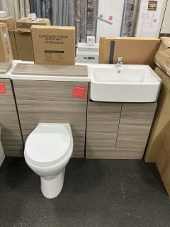 Lot 1116  
            Marchington SR19 - Collection 

                
(COLLECTION ONLY) COMBINATION UNIT IN DRIFTWOOD TO INCLUDE 2 DOOR VANITY BASE UNI...
