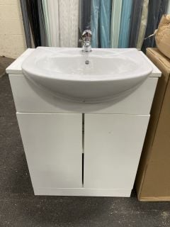 Lot 1145  
            Marchington SR19 - Collection 

                
(COLLECTION ONLY) FLOOR STANDING 2 DOOR SEMI RECESSED SINK UNIT IN WHITE 610 X 48...