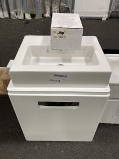 Lot 1151  
            Marchington SR19 - Collection 

                
(COLLECTION ONLY) WALL MOUNTED 1 DRAWER COUNTERTOP SINK UNIT IN WHITE 500 X 390MM...