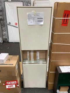 Lot 1154  
            Marchington SR19 - Collection 

                
(COLLECTION ONLY) VITRA VOYAGE WALL HUNG 2 DOOR WITH OPEN SHELF BATHROOM CABINET ...