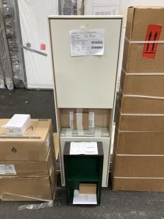 Lot 1155  
            Marchington SR19 - Collection 

                
(COLLECTION ONLY) VITRA VOYAGE WALL HUNG 2 DOOR WITH OPEN SHELF BATHROOM CABINET ...