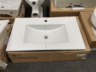 Lot 1159  
            Marchington SR19 - Collection 

                
(COLLECTION ONLY) 810 X 470MM 1TH CERAMIC INSET BASIN - RRP £260: LOCATION - A6