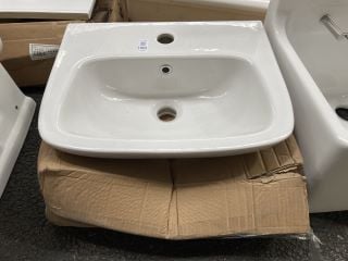 Lot 1180  
            Marchington SR19 - Collection 

                
(COLLECTION ONLY) 450MM WIDE 1TH CERAMIC BASIN - RRP £90: LOCATION - A6