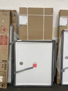 Lot 1201  
            Marchington SR19 - Collection 

                
(COLLECTION ONLY) CLEAR GLASS BLACK FRAMED 800 X 1950MM WET ROOM PANEL & RETURN P...