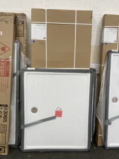Lot 1202  
            Marchington SR19 - Collection 

                
(COLLECTION ONLY) CLEAR GLASS BLACK FRAMED 800 X 1950MM WET ROOM PANEL & RETURN P...