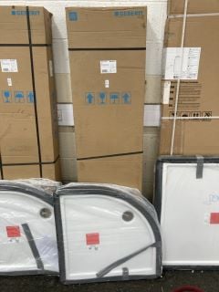 Lot 1224  
            Marchington SR19 - Collection 

                
(COLLECTION ONLY) CLEAR GLASS SILVER FRAMED 800 X 1900MM QUADRANT SHOWER ENCLOSUR...