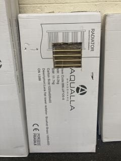 Lot 1268  
            Marchington SR19 - Delivery or Collection 

                
BRUSHED BRASS STRAIGHT TUBED HEATED TOWEL RADIATOR 1200 X 600MM - RRP £460: LOCAT...