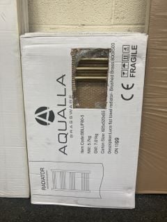 Lot 1273  
            Marchington SR19 - Delivery or Collection 

                
BRUSHED BRASS STRAIGHT TUBED HEATED TOWEL RADIATOR 800 X 500MM - RRP £310: LOCATI...