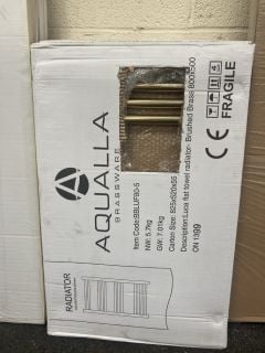 Lot 1274  
            Marchington SR19 - Delivery or Collection 

                
BRUSHED BRASS STRAIGHT TUBED HEATED TOWEL RADIATOR 800 X 500MM - RRP £310: LOCATI...