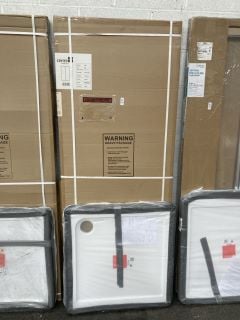 Lot 1312  
            Marchington SR19 - Collection 

                
(COLLECTION ONLY) CLEAR GLASS SILVER FRAMED 760 X 1850MM BIFOLD SHOWER DOOR WITH ...