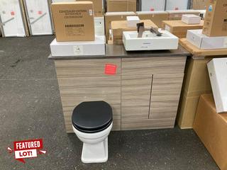 Lot 318  
            Marchington SR19 - Collection 

                
(COLLECTION ONLY) COMBINATION UNIT IN DRIFTWOOD WITH A STONE GREY 1280 X 365 X 25...