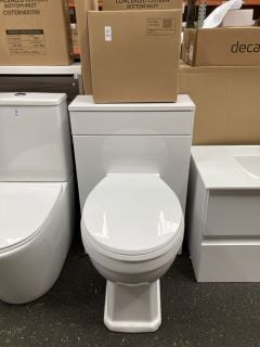 Lot 354  
            Marchington SR19 - Collection 

                
(COLLECTION ONLY) 500 X 200MM W/C UNIT IN WHITE WITH BTW PAN & SEAT WITH A CONCEA...