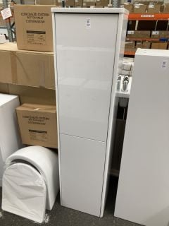 Lot 357  
            Marchington SR19 - Collection 

                
(COLLECTION ONLY) WALL HUNG 2 DOOR BATHROOM CABINET IN WHITE 1400 X 355 X 255MM -...
