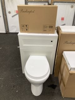 Lot 367  
            Marchington SR19 - Delivery or Collection 

                
BURLINGTON 600 X 300MM W/C UNIT IN LINEN WHITE WITH BTW PAN & SEAT WITH A CONCEAL...