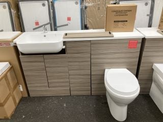 Lot 370  
            Marchington SR19 - Collection 

                
(COLLECTION ONLY) COMBINATION UNIT IN DRIFTWOOD TO INCLUDE 2 DOOR VANITY BASE UNI...