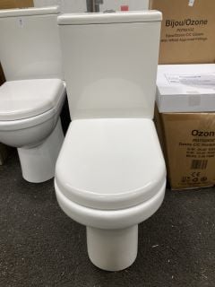 Lot 374  
            Marchington SR19 - Delivery or Collection 
                
D-SHAPED CLOSED COUPLED W/C WITH CISTERN FITTINGS, DUAL FLUSH TOP CHROME BUTTON &...