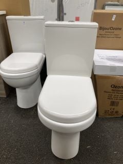 Lot 378  
            Marchington SR19 - Delivery or Collection 
                
D-SHAPED CLOSED COUPLED W/C WITH CISTERN FITTINGS, DUAL FLUSH TOP CHROME BUTTON &...