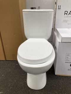 Lot 396  
            Marchington SR19 - Delivery or Collection 
                
RAK CLOSED COUPLED W/C WITH CISTERN FITTINGS, DUAL FLUSH TOP CHROME BUTTON & SOFT...