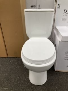 Lot 399  
            Marchington SR19 - Delivery or Collection 

                
RAK CLOSED COUPLED W/C WITH CISTERN FITTINGS, DUAL FLUSH TOP CHROME BUTTON & SOFT...