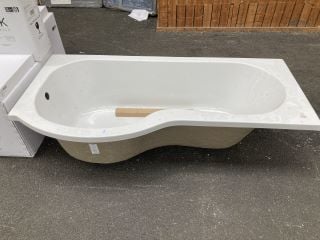 Lot 401  
            Marchington SR19 - Delivery or Collection 

                
1700 X 850MM NTH LH P-SHAPED SHOWER BATH - ORIGINAL RRP £349: LOCATION - A4