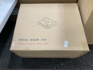 Lot 403  
            Marchington SR19 - Collection 

                
(COLLECTION ONLY) 560MM WIDE 2TH TRADITIONAL STYLED CERAMIC BASIN - ORIGINAL RRP ...