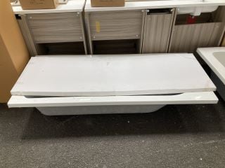 Lot 405  
            Marchington SR19 - Delivery or Collection 

                
1800 X 800MM NTH SINGLE ENDED BATH WITH A SOLID BLUE BATH SIDE PANEL - ORIGINAL R...