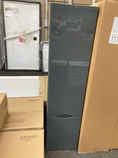 Lot 408  
            Marchington SR19 - Delivery or Collection 

                
SANEUX WALL HUNG 2 DOOR BATHROOM TALL WALL UNIT IN GREY 1400 X 350 X 320MM - ORIG...