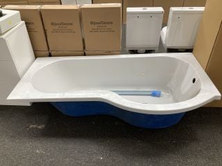 Lot 409  
            Marchington SR19 - Delivery or Collection 

                
1700 X 850MM NTH RH P-SHAPED SHOWER BATH - ORIGINAL RRP £349: LOCATION - A3